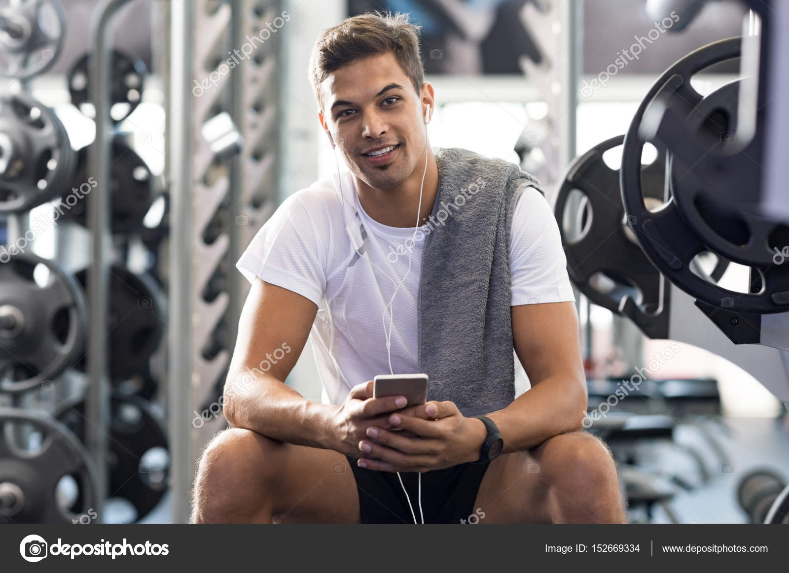 Healthy guy at gym-Healthy guy at gym