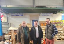 Στην κεντρική λαχαναγορά ο Αντιπεριφερειάρχης Ηρακλείου