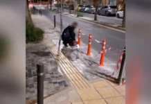 Ηράκλειο: Παρέμβαση του Ρουβίκωνα σε πάρκινγκ στα Ενετικά Τείχη – Ζημιές σε μπάρες και διαχωριστικά